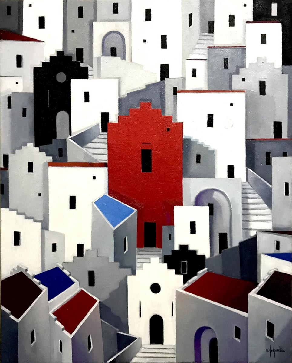 Online sale artwork entitled "House of hope" created by the contemporary artist Michele Volpicella