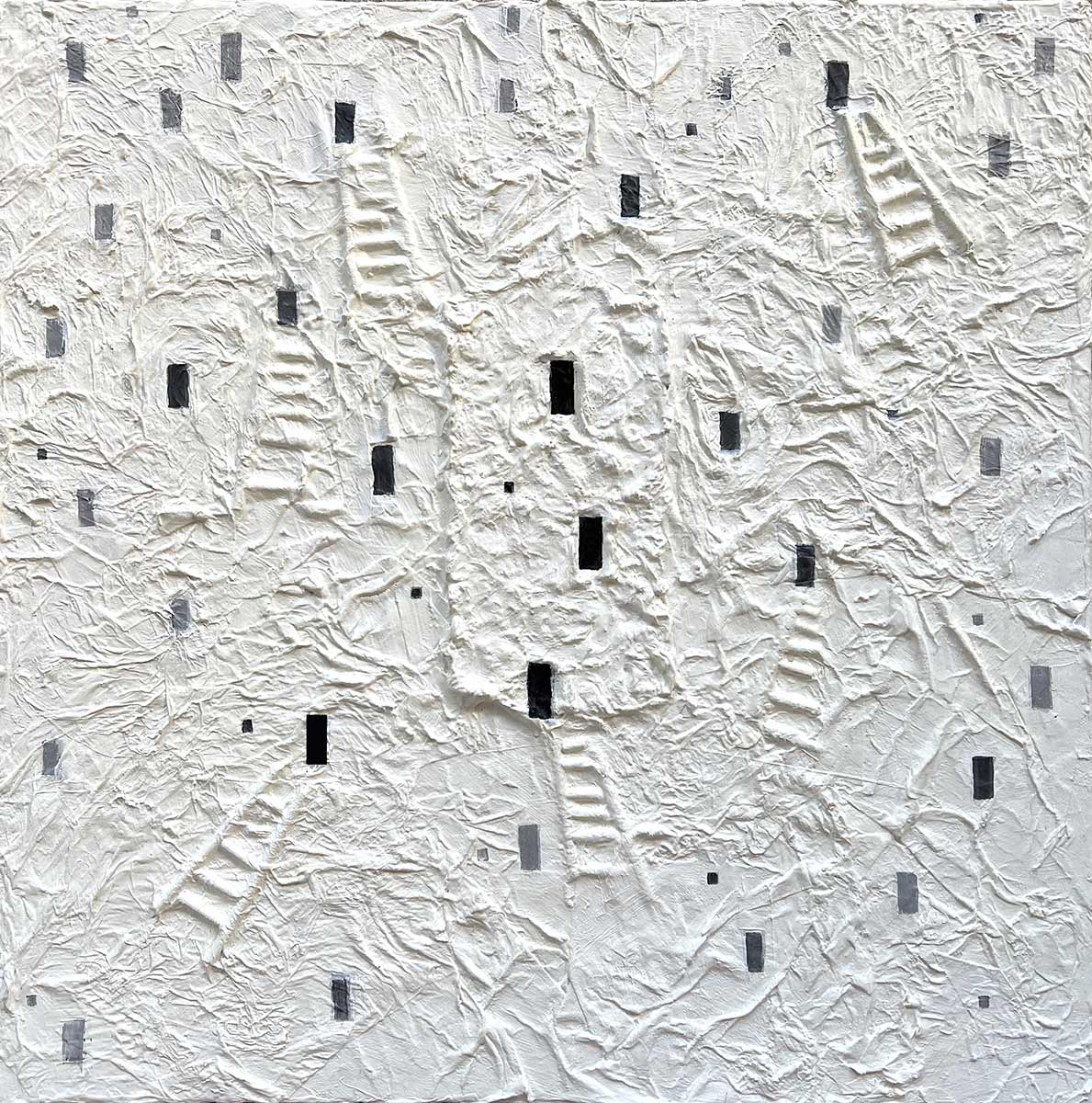 Online sale artwork entitled "Synthesis in white" created by the contemporary artist Michele Volpicella